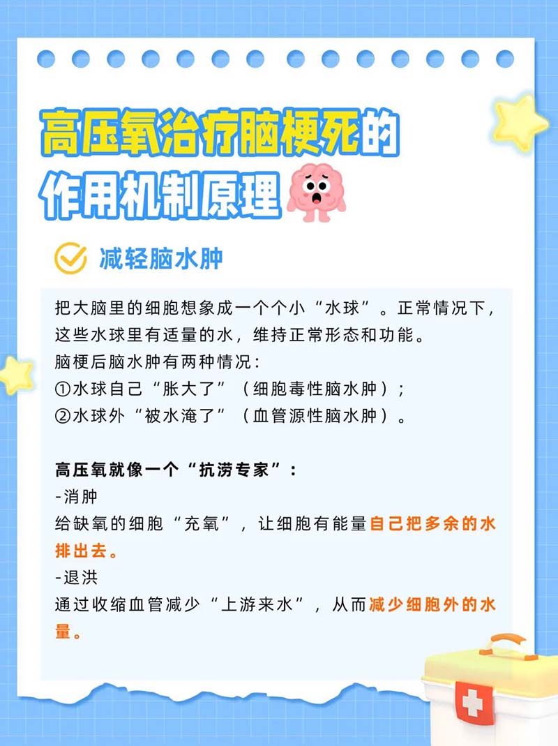 为什么说脑梗患者康复离不开高压氧
